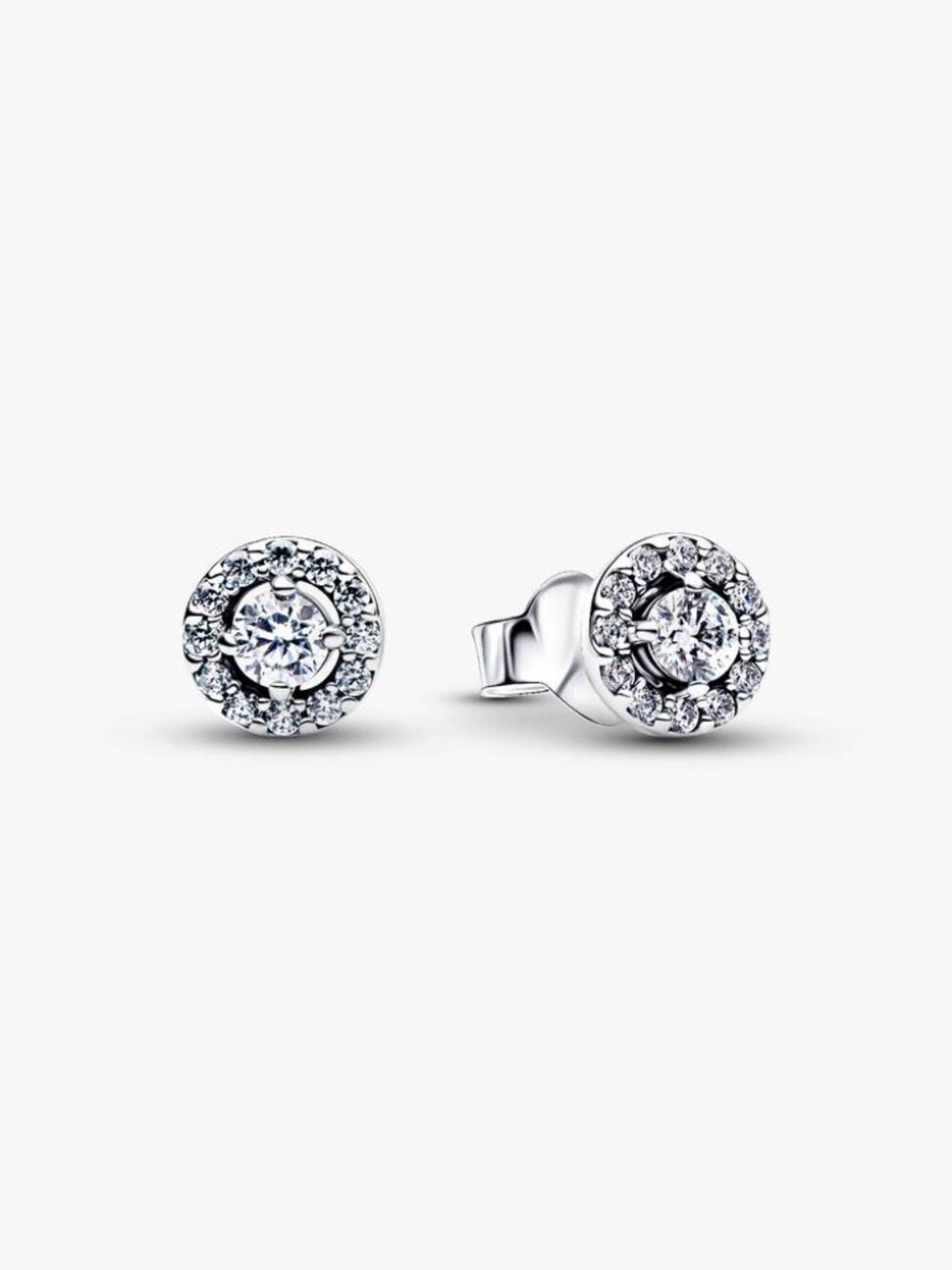 Pandora Round Pav�� Halo Stud Earrings